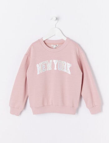 Mac & Ellie NYC Sweatshirt, Dusty Pink product photo