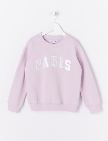 Mac & Ellie Paris Sweatshirt, Dusty Lilac product photo