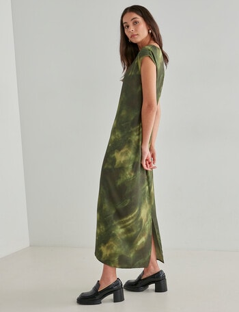 Mineral Sarah Print Dress, Green product photo