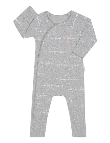 Bonds Newbies Cosysuit, Je Taime New Grey Marle product photo