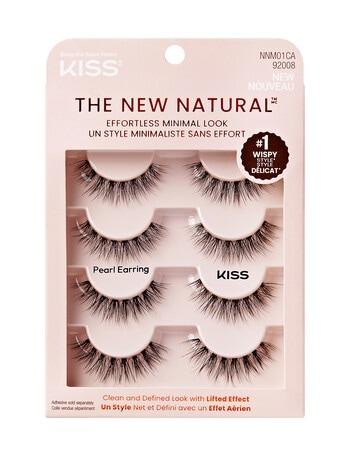 Kiss Nails New Natural Lash, 4-Pack, Pearl Earring product photo