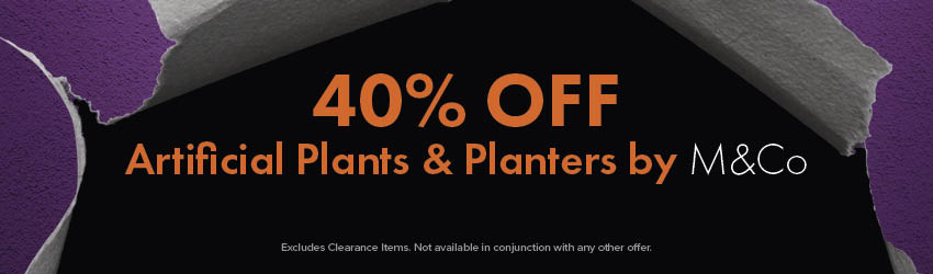 40% OFF Artificial Plants & Planters by M&Co