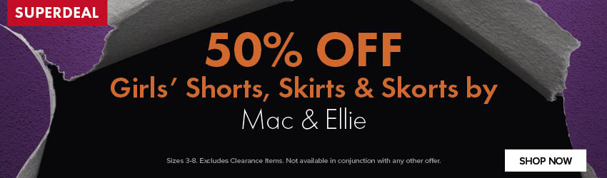50% OFF Girls’ Shorts, Skirts & Skorts by Mac & Ellie