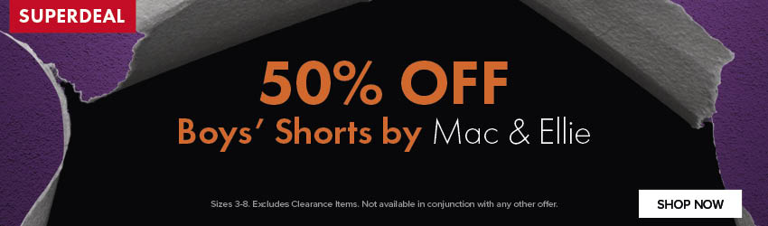 50% OFF Boys Shorts by Mac & Ellie