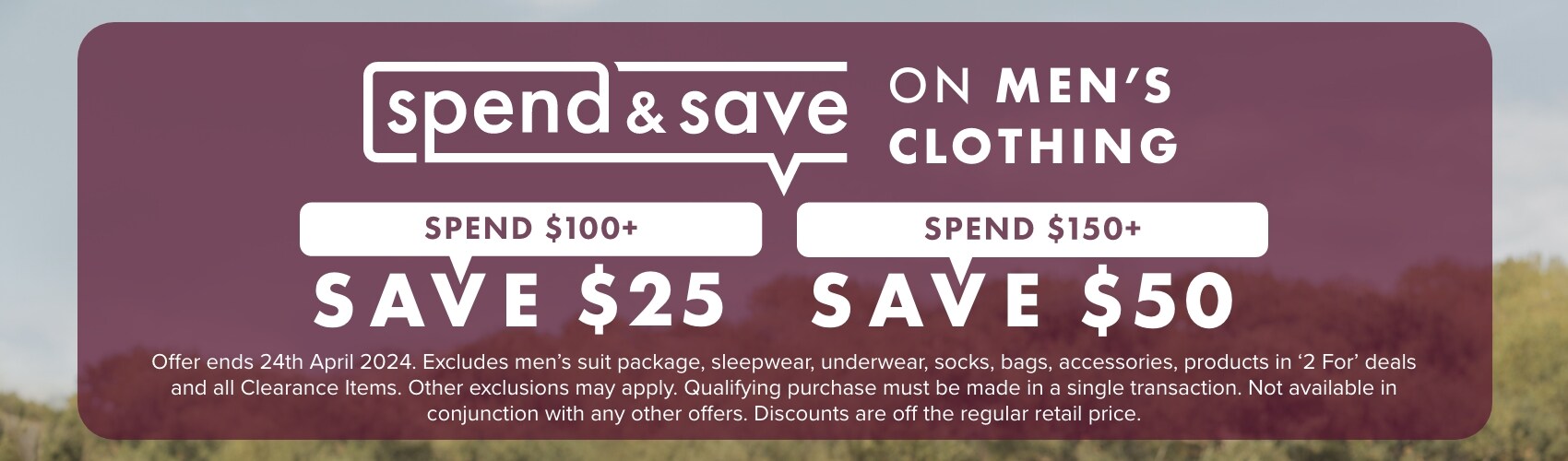 Spend & Save Men's Clothing