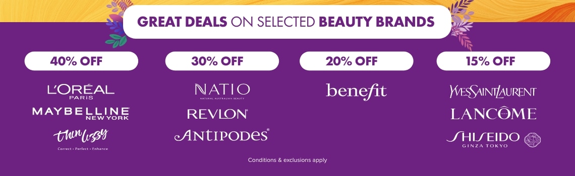 Great Deals on Selected Beauty Brands