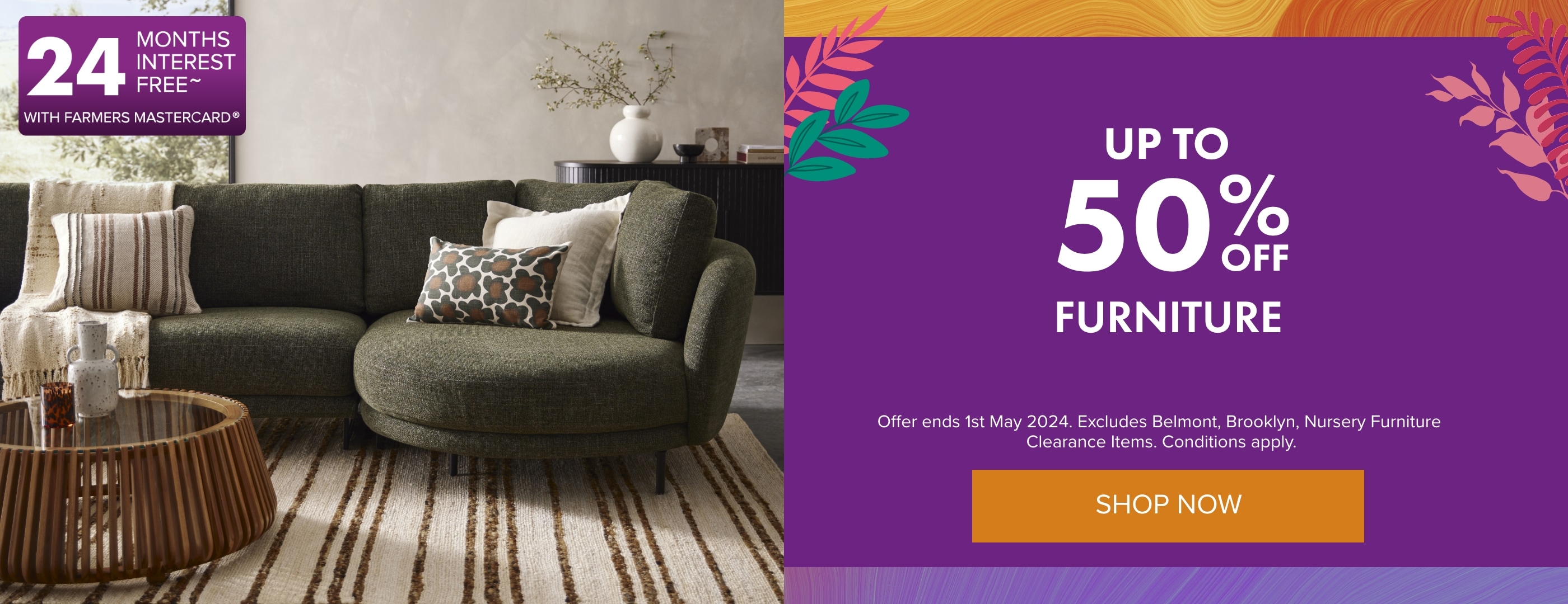 Up to 50% OFF Furniture