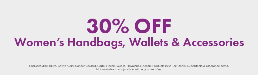 30% OFF Women's Handbags, Wallets & Accessories