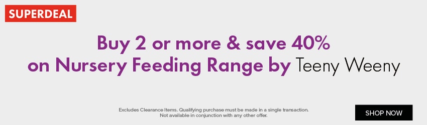 Buy 2 or more & save 40% on Nursery Feeding Range by Teeny Weeny
