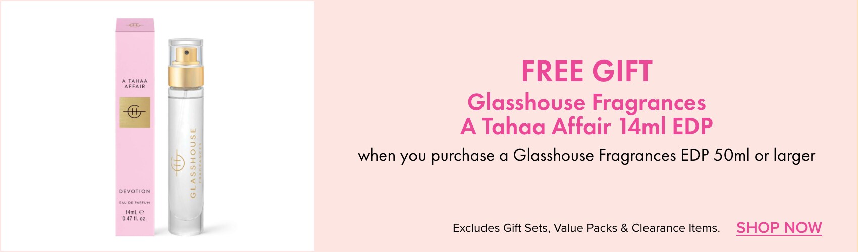 FREE GIFT Glasshouse Fragrances A Tahaa Affair 14ml EDP