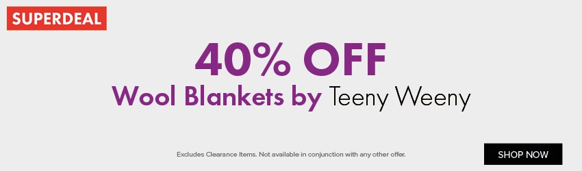 40% OFF Wool Blankets by Teeny Weeny