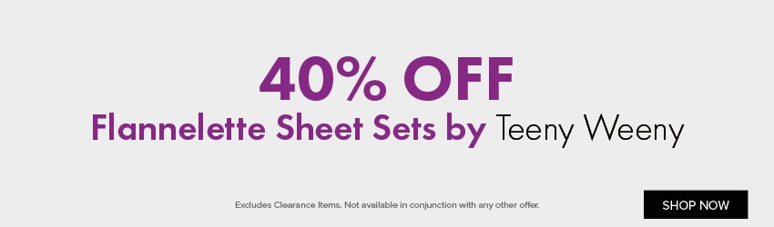 40% OFF Flannelette Sheet Sets by Teeny Weeny