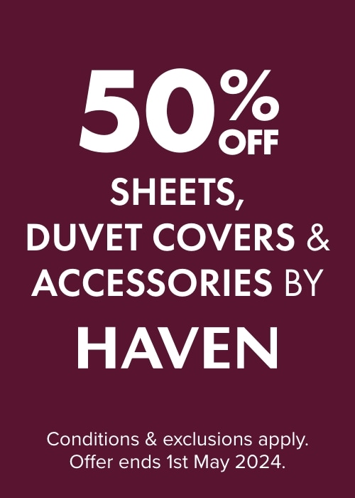 50% OFF Sheets, Duvet Covers & Accessories by Haven