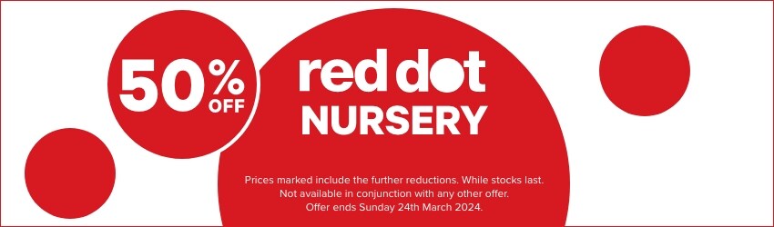 50% OFF Red Dot Nursery