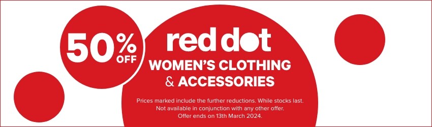 50% off Red Dot Women's Clothing & Accessories