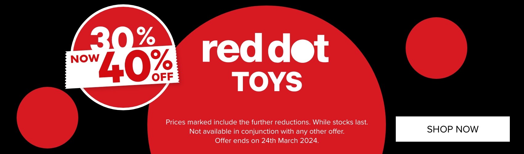 40% OFF Red Dot Toys
