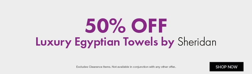 50% OFF Luxury Egyptian Towels by Sheridan