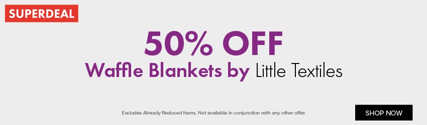 50% OFF Waffle Blankets by Little Textiles
