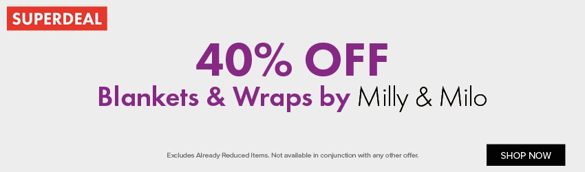 40% OFF Blankets & Wraps by Milly & Milo