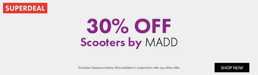 30% OFF Scooters by MADD
