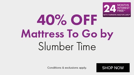 40% OFF Mattress To Go by Slumber Time