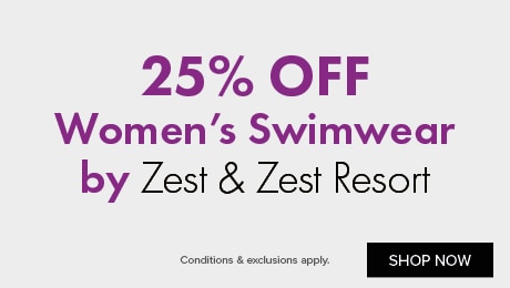 25% OFF Women's Swimwear by Zest & Zest Resort