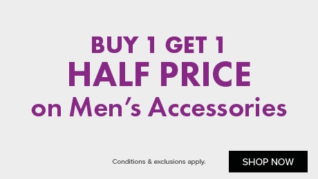 Buy 1 Get 1 Half Price Men's Accessories