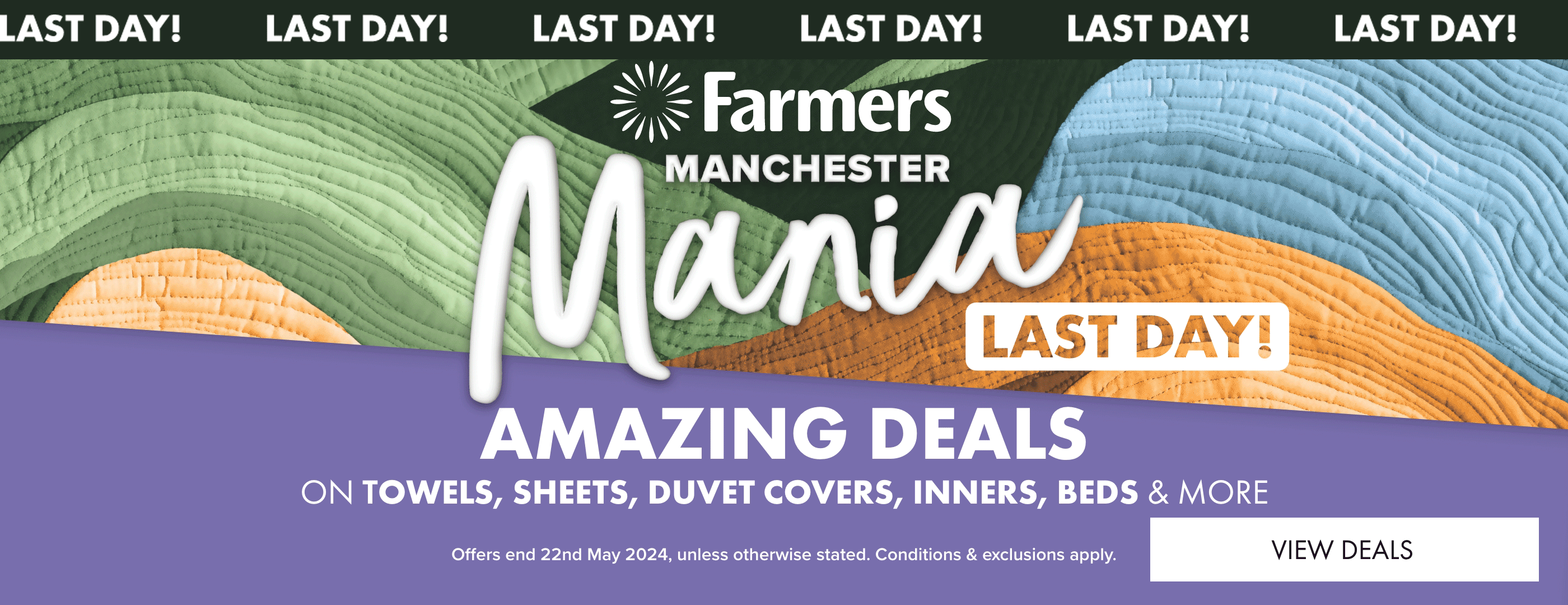 Manchester Mania Sale last day!