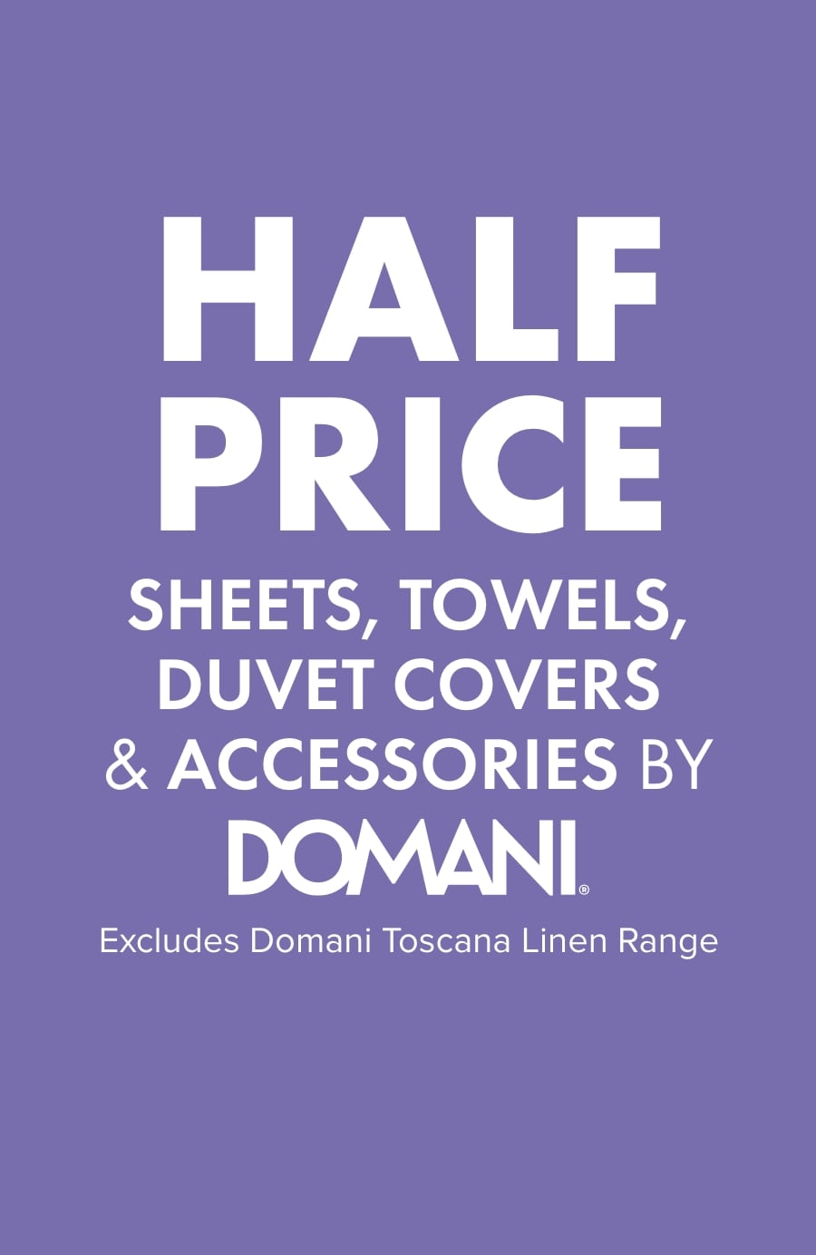 Half Price Sheets Towels, Duvet Covers & Accessories by Domani