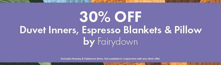 30% OFF Duvet Inners, Espresso Blankets & Pillow by Fairydown