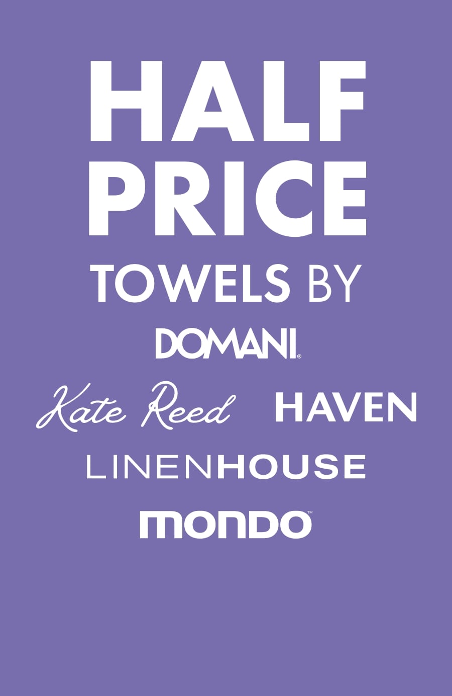 Half Price Towels