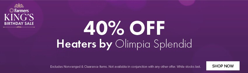 40% OFF Heaters by Olimpia Splendid