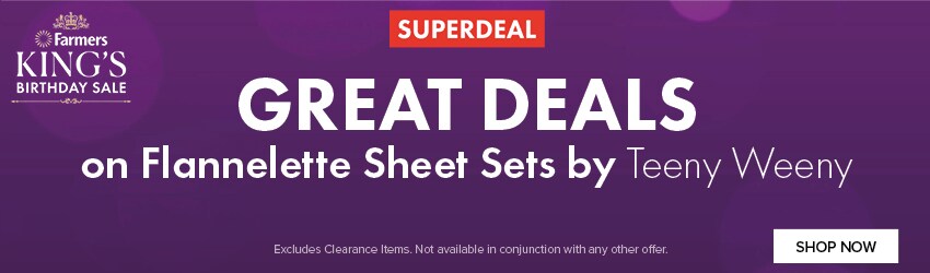 Great Deals on Flannelette Sheet Sets by Teeny Weeny