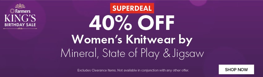 40% OFF Women's Knitwear by Mineral, State of Play & Jigsaw