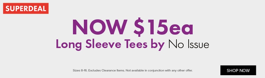 NOW $15ea Long Sleeve Tees by No Issue