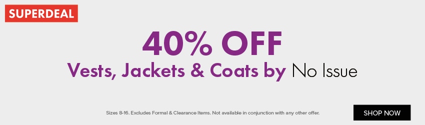40% OFF Vests, Jackets & Coats by No Issue