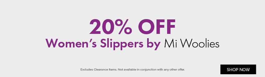 20% Off Womens Slipper by Mi Woollies