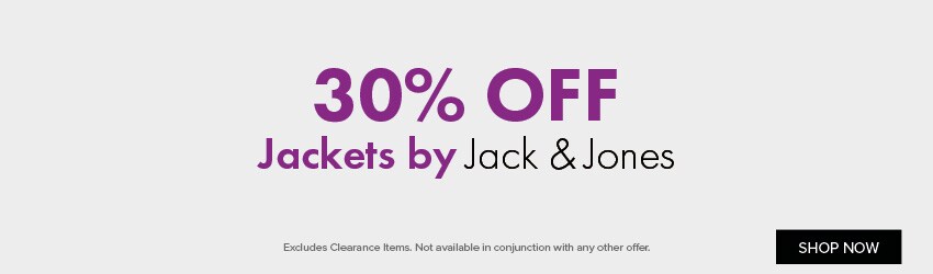 30% OFF Jackets by Jack & Jones