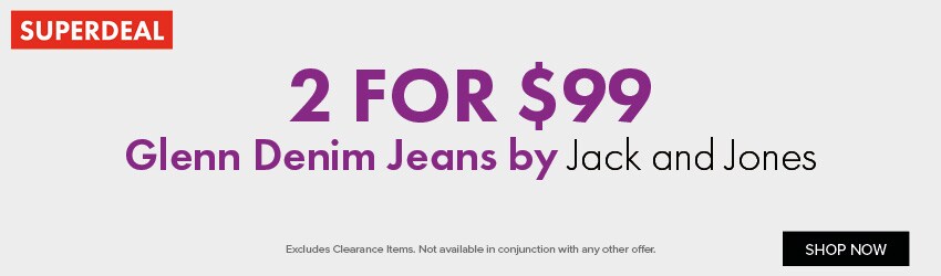 2 for $99 Glenn Denim Jeans by Jack and Jones