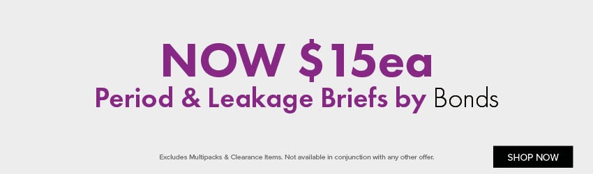 NOW $15ea Period & Leak Briefs by Bonds