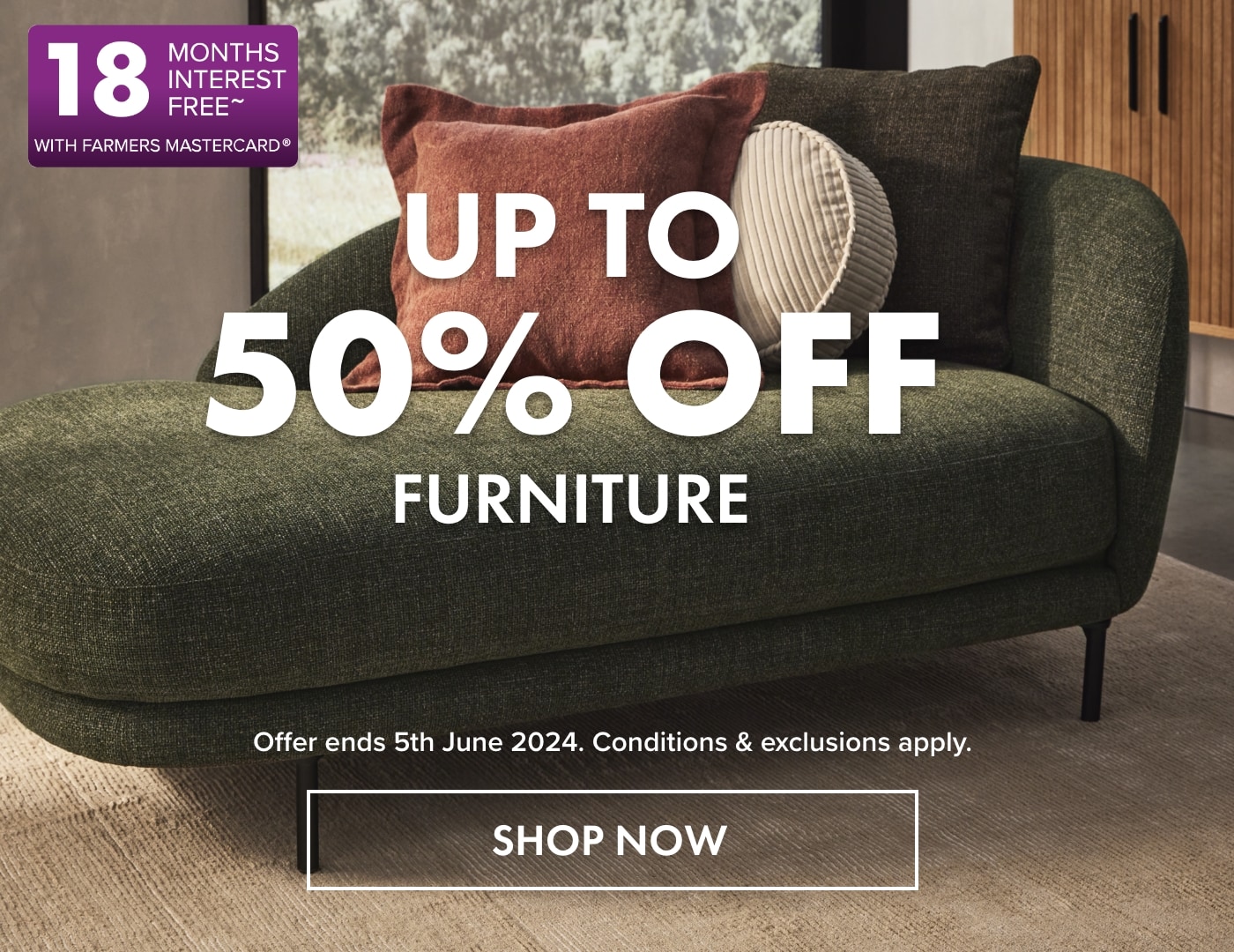 Up to 50% off Furniture