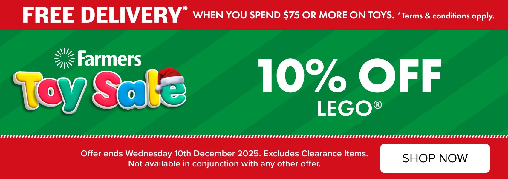 10% OFF LEGO®