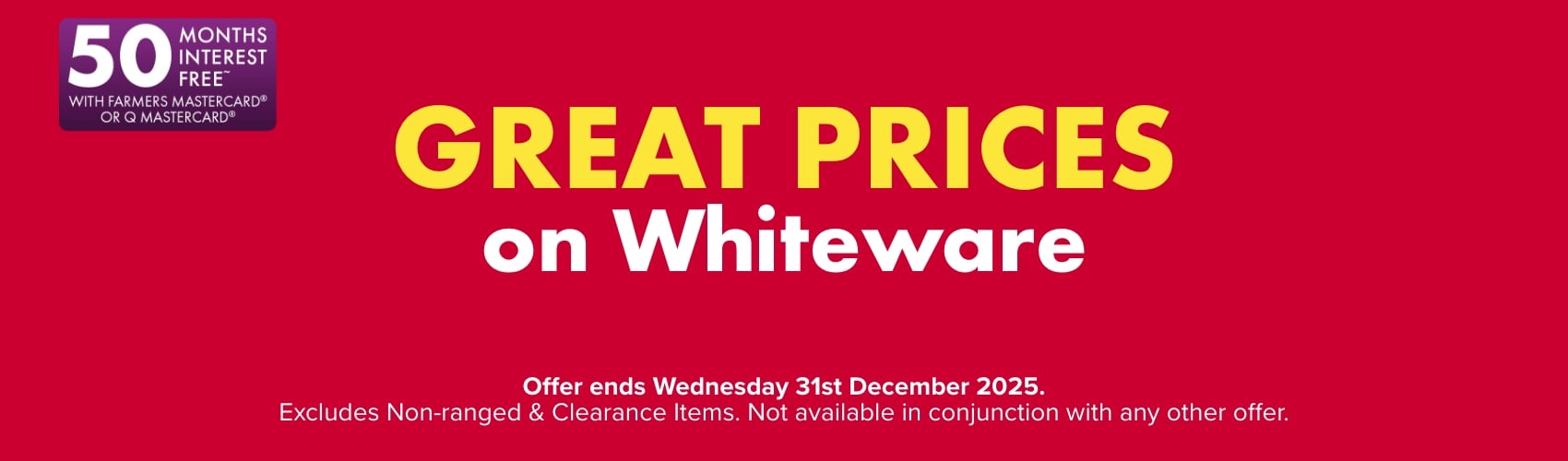 GREAT PRICES on Whiteware