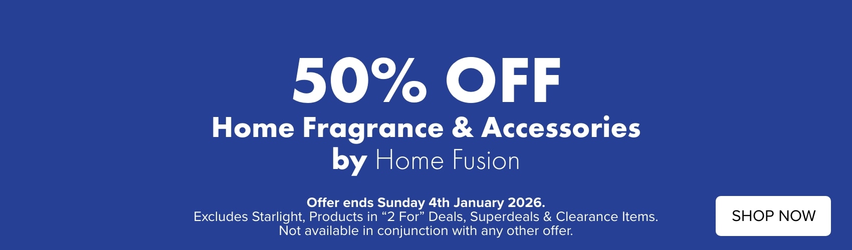 50% OFF Home Fragrance & Accessories by Home Fusion