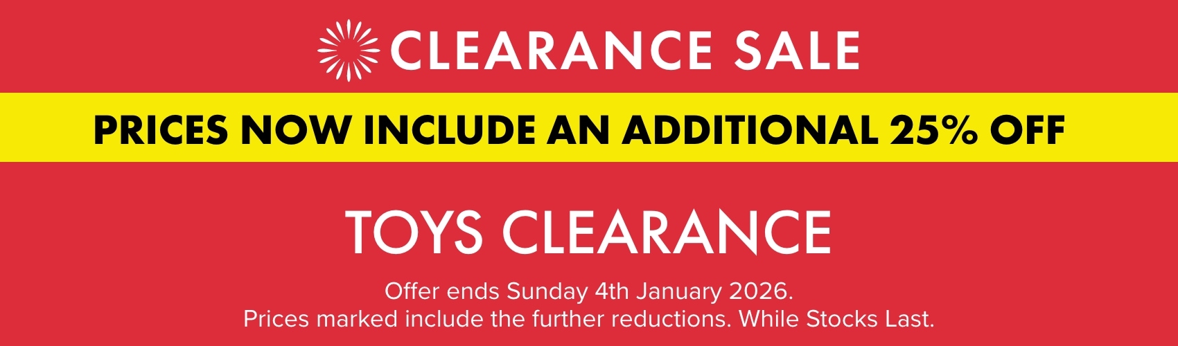 Toys Clearance Additional 25% OFF 