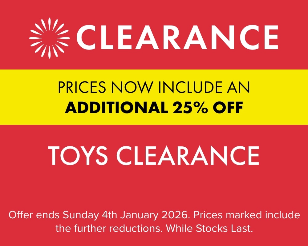 Take a Further 25% OFF Toys Clearance