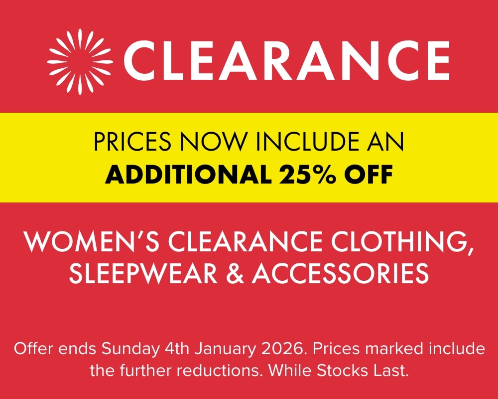 TAKE A FURTHER 25% OFF Women&rsquo;s Clearance