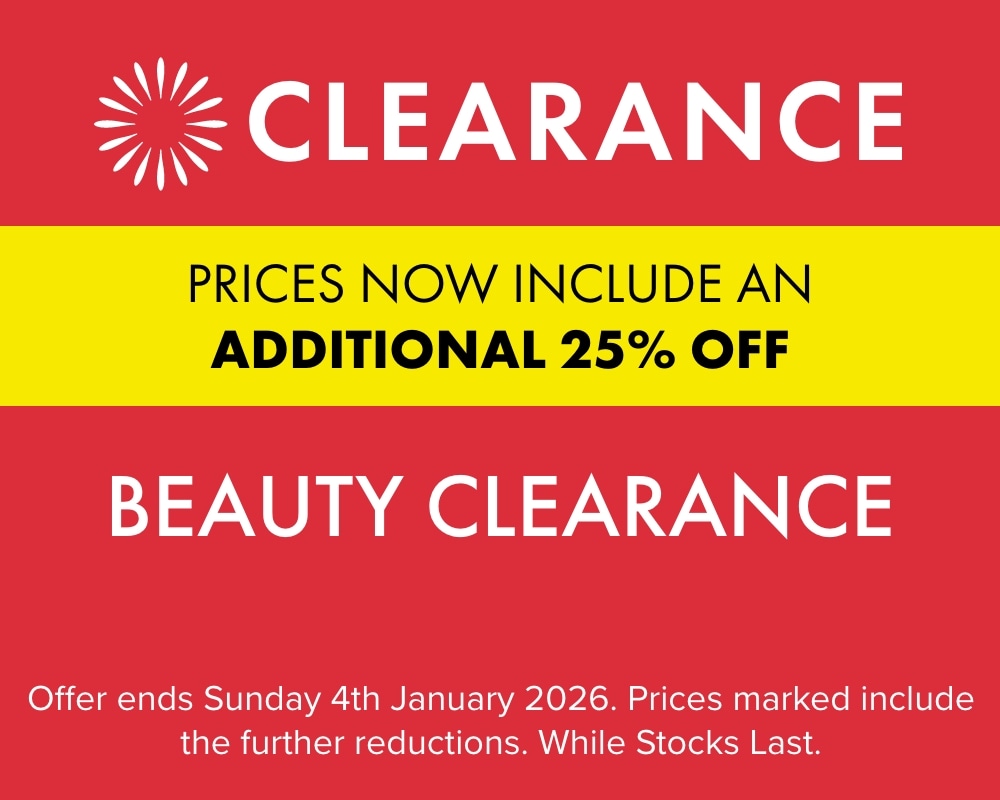 TAKE A FURTHER 25% OFF Beauty Clearance