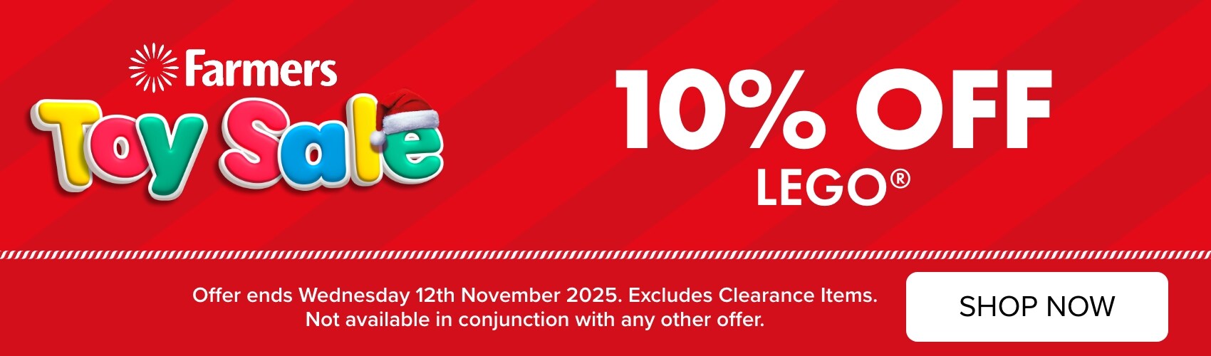 10% OFF LEGO
