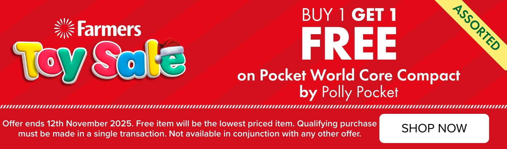 B1G1 Free on Pocket World Core Compact, Assorted by Polly pocket